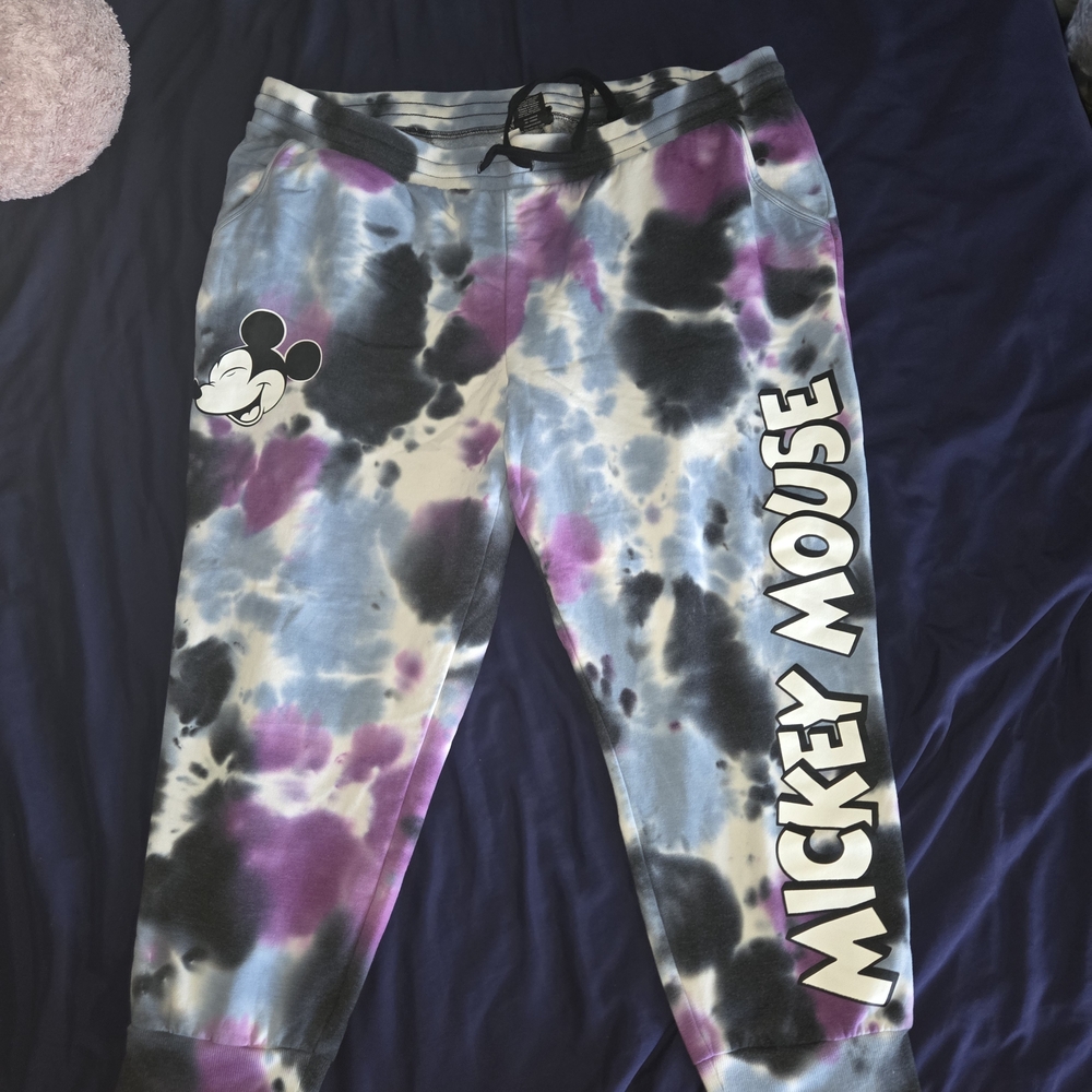 Kids Tie-Dye Joggers - Purple and Blue